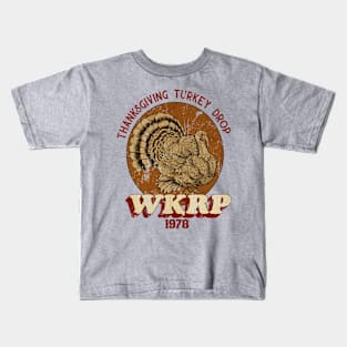 WKRP Turkey Drop // 80s Thanksgiving Kids T-Shirt